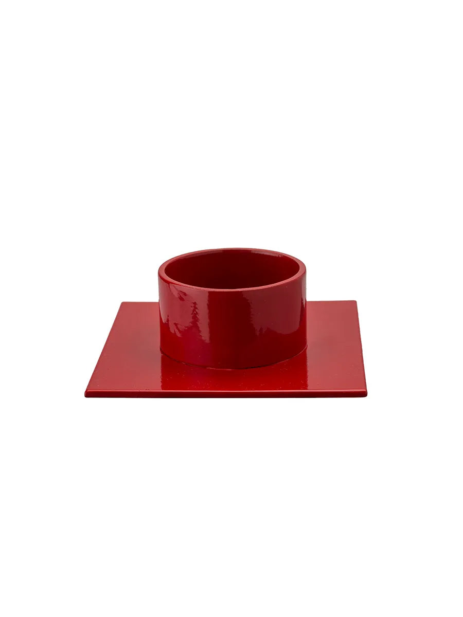 The Square lysestage Ø5 cm, rød fra Kunstindustrien - 1 - Jacobsen Plus