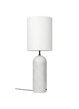 Gravity High XL Gulvlampe, hvid skærm fra GUBI - Hvid marmor - Jacobsen Plus