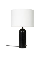 Gravity Large Bordlampe, hvid skærm fra GUBI - Sort marmor - Jacobsen Plus