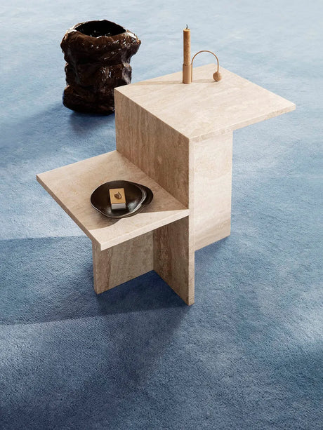 Distinct Side Table, Travertine fra Ferm Living - 2 - Jacobsen Plus