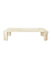 Doric Coffee Table 140 x 80 cm, Neutral White Travertine fra GUBI