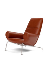 Queen Lænestol af Hans J. Wegner - Cera 905 Russet brown læder - Jacobsen Plus