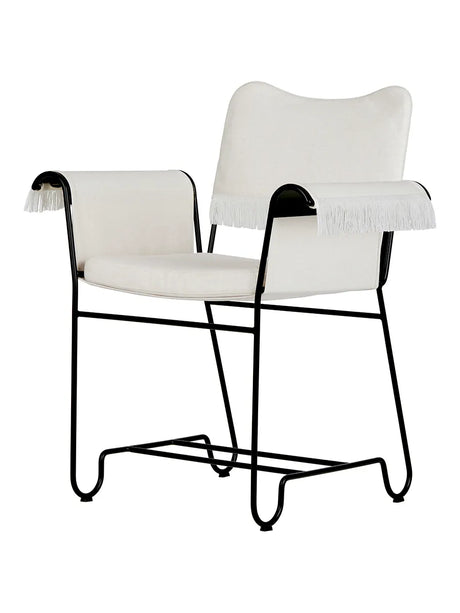 Tropique Outdoor Spisestol m/frynser fra GUBI - Leslie Limonta 06 / Sort - Jacobsen Plus