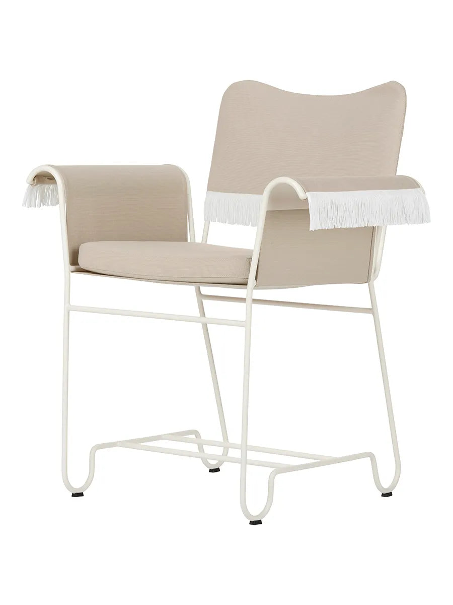 Tropique Outdoor Spisestol m/frynser fra GUBI - Leslie Limonta 12 / Hvid - Jacobsen Plus