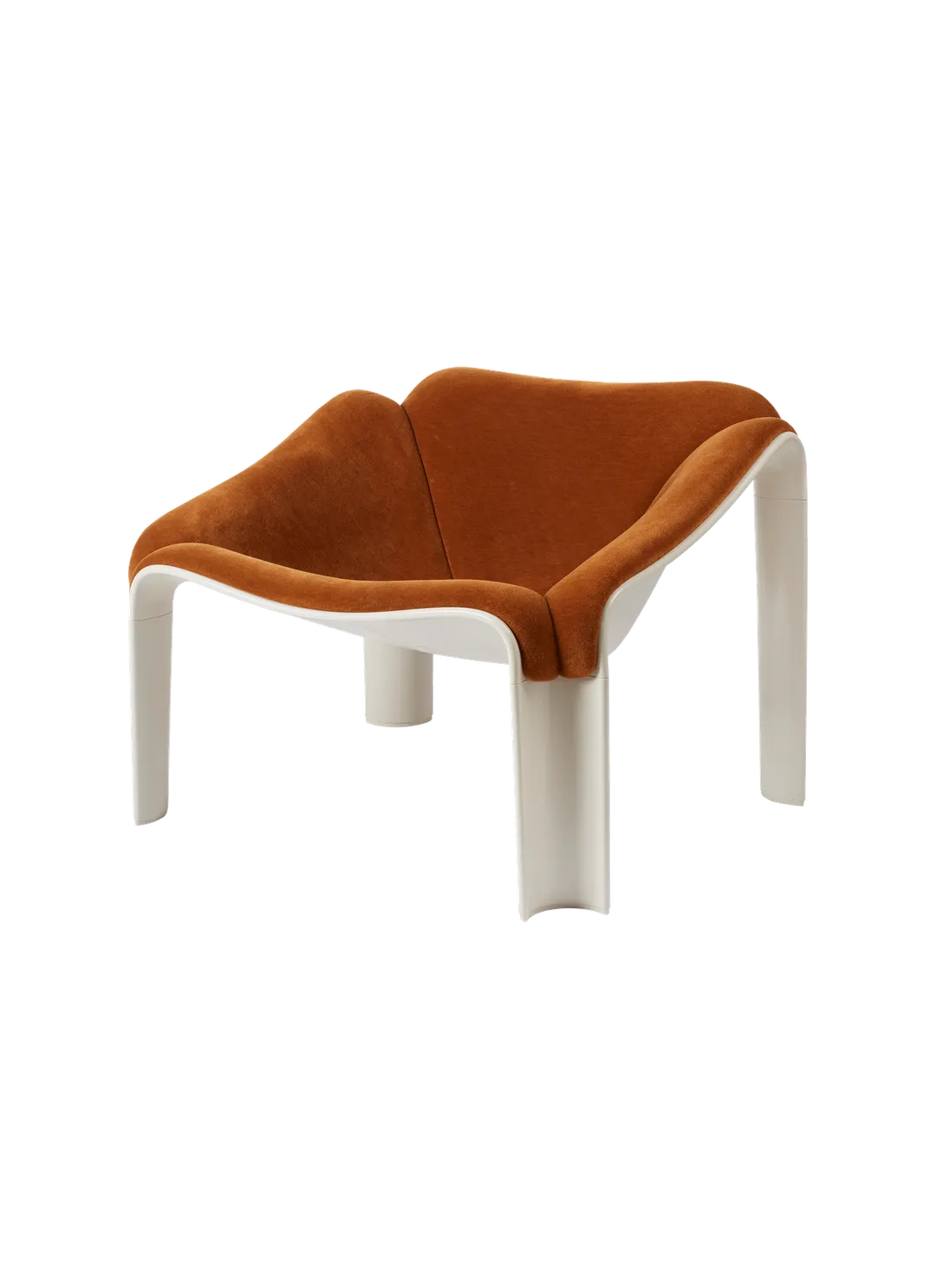 F300 Lounge Chair fra Gubi - Alabaster White - Alpaca Alto Dedar 021 - Jacobsen Plus