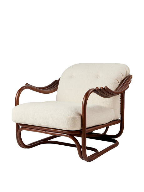 Poltrona Tria Lounge Chair fra GUBI - Bouclé 001 - Jacobsen Plus