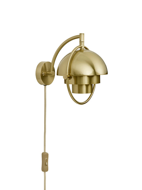 Multi-Lite væglampe fra GUBI - Messing skærm - messing stel - Jacobsen Plus