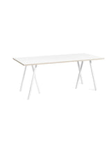 Loop Stand Table fra Hay - Hvid laminat / Pulverlakeret stål - hvid / L:180 x D:87,5 x H:74cm - Jacobsen Plus