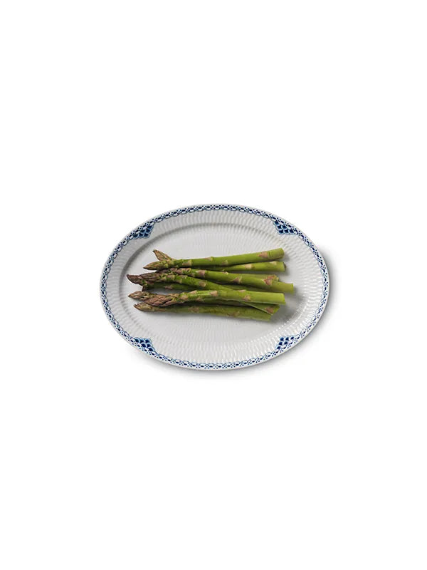 Royal Copenhagen Prinsesse, oval tallerken 28 cm - 2 - Jacobsen Plus