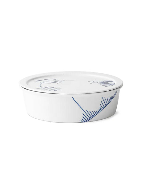 Royal Copenhagen Blå Mega Riflet, skål med låg 145 cl - 2 - Jacobsen Plus