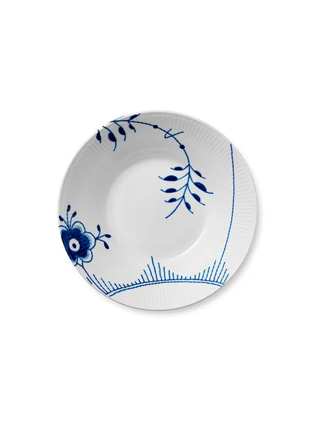 Royal Copenhagen Blå Mega Riflet, dyb tallerken 24 cm - 1 - Jacobsen Plus