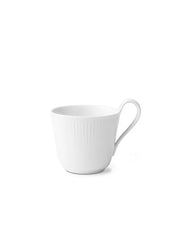 Royal Copenhagen Hvid Riflet, højhankskop 33 cl