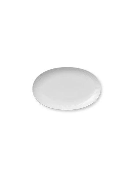 Royal Copenhagen Hvid Riflet, asiet 23 cm - 1 - Jacobsen Plus