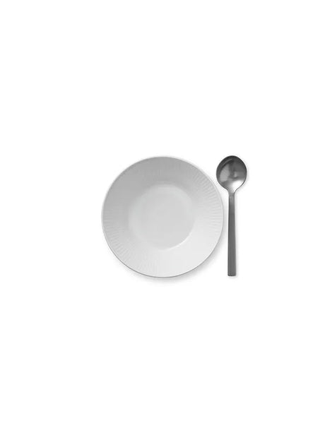 Royal Copenhagen Hvid Riflet, dyb tallerken 17 cm - 2 - Jacobsen Plus