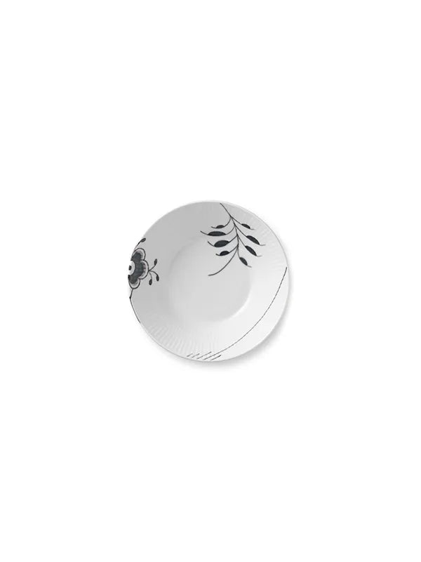 Royal Copenhagen Sort Mega Riflet, dyb tallerken 17 cm - 1 - Jacobsen Plus