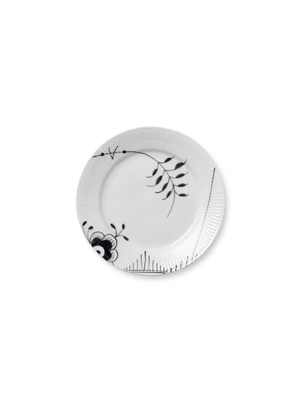 Royal Copenhagen Sort Mega Riflet, tallerken 19 cm - 1 - Jacobsen Plus