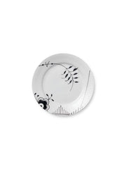 Royal Copenhagen Sort Mega Riflet, tallerken 19 cm