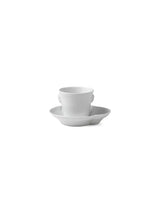 Royal Copenhagen Hvid Elements, espresso kop med underkop 9 cl - 1 - Jacobsen Plus