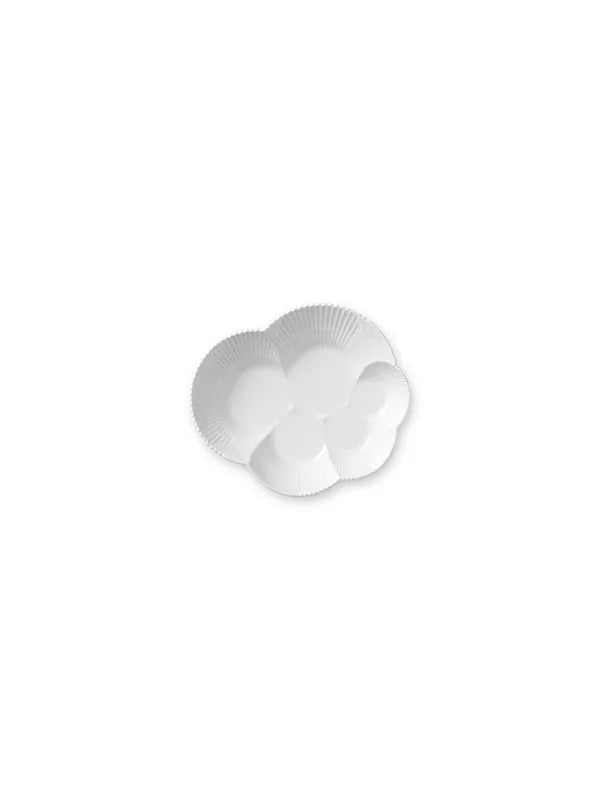 Royal Copenhagen Hvid Elements, fad 19 cm - 1 - Jacobsen Plus