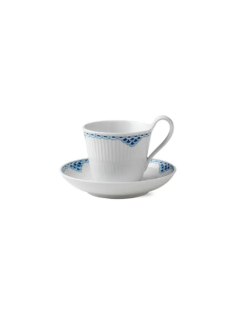 Royal Copenhagen Prinsesse, højhankskop med underkop 25 cl - 1 - Jacobsen Plus
