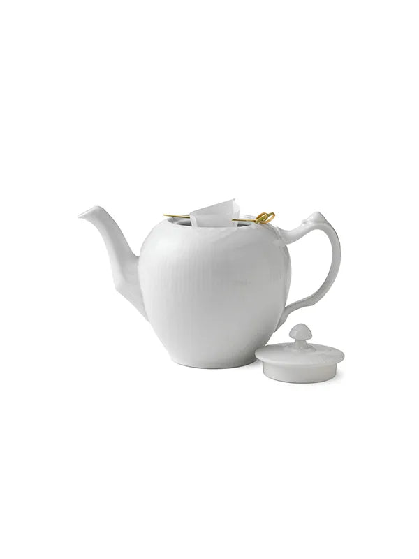 Royal Copenhagen Hvid Halvblonde, tekande med låg 100 cl - 2 - Jacobsen Plus