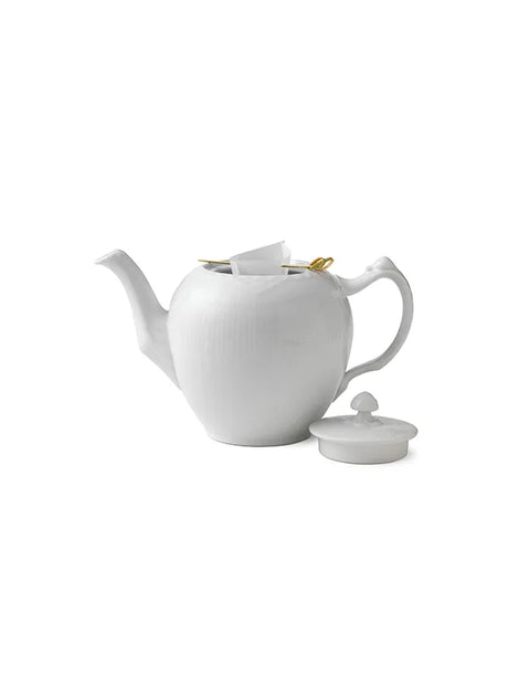 Royal Copenhagen Hvid Halvblonde, tekande med låg 100 cl - 2 - Jacobsen Plus