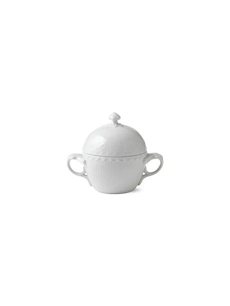 Royal Copenhagen Hvid Halvblonde, sukkerskål med låg 20 cl - 1 - Jacobsen Plus