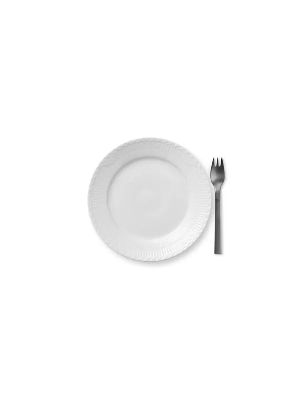 Royal Copenhagen Hvid Halvblonde, tallerken 19 cm - 2 - Jacobsen Plus