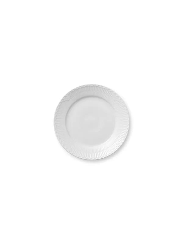 Royal Copenhagen Hvid Halvblonde, tallerken 19 cm - 1 - Jacobsen Plus
