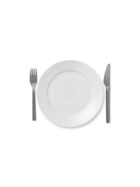Royal Copenhagen Hvid Halvblonde, tallerken 22 cm - 2 - Jacobsen Plus