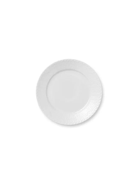 Royal Copenhagen Hvid Halvblonde, tallerken 22 cm - 1 - Jacobsen Plus