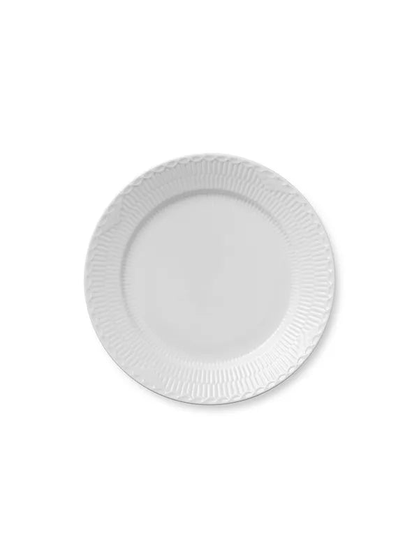 Royal Copenhagen Hvid Halvblonde, tallerken 27 cm - 1 - Jacobsen Plus