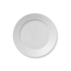 Royal Copenhagen Hvid Halvblonde, tallerken 27 cm