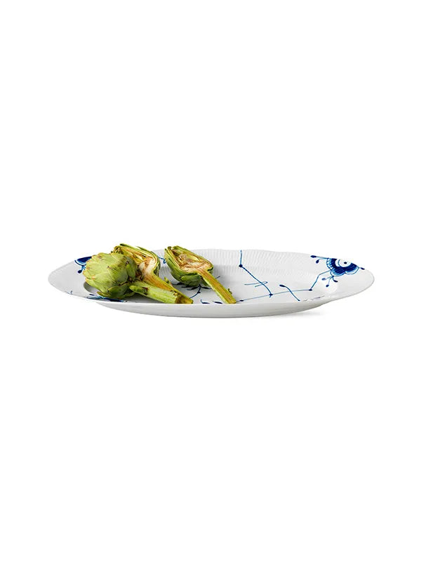 Royal Copenhagen Blå Mega Riflet, fad 60 cm - 2 - Jacobsen Plus
