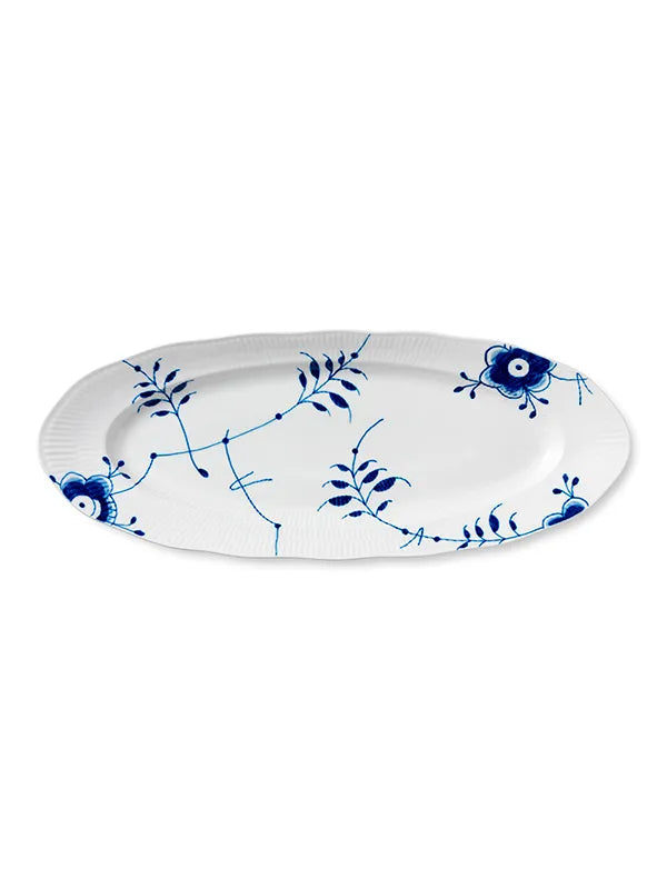 Royal Copenhagen Blå Mega Riflet, fad 60 cm - 3 - Jacobsen Plus