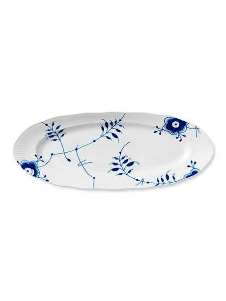 Royal Copenhagen Blå Mega Riflet, fad 60 cm - 1 - Jacobsen Plus