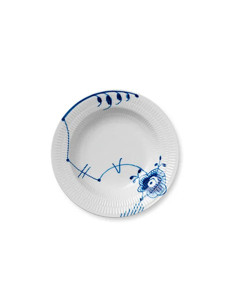 Royal Copenhagen Blå Mega Riflet, dyb tallerken 21 cm - 1 - Jacobsen Plus