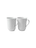 Royal Copenhagen Hvid Riflet, 2-pak kurs 33 cl