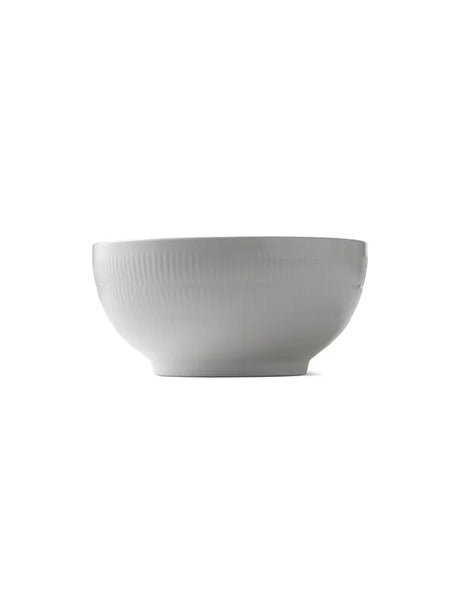 Royal Copenhagen Hvid Riflet, skål 310 cl - 1 - Jacobsen Plus