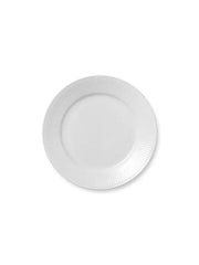 Royal Copenhagen Hvid Riflet, tallerken 22 cm