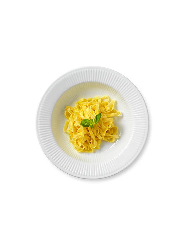 Royal Copenhagen Hvid Riflet, pastatallerken 30 cm