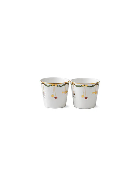 Royal Copenhagen Stjerne Riflet Jul, 2-pak serveringsskål - 2 - Jacobsen Plus