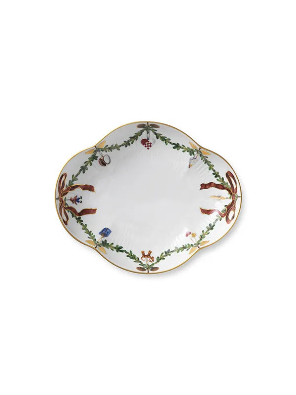 Royal Copenhagen Stjerne Riflet Jul, fad 22 cm - 1 - Jacobsen Plus