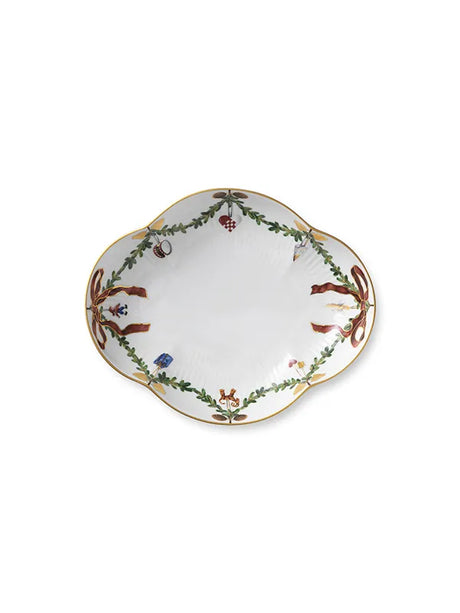 Royal Copenhagen Stjerne Riflet Jul, fad 22 cm - 1 - Jacobsen Plus
