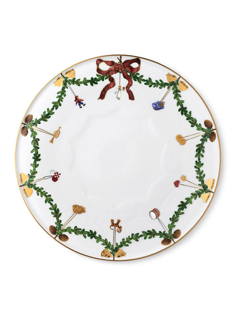 Royal Copenhagen Stjerne Riflet Jul, fad 32 cm - 1 - Jacobsen Plus