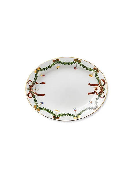 Royal Copenhagen Stjerne Riflet Jul, fad 37 cm - 1 - Jacobsen Plus