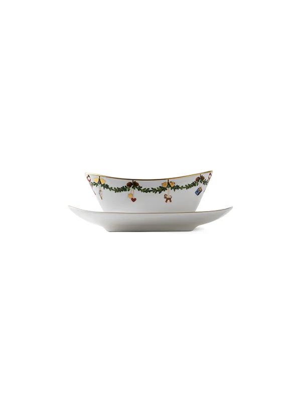 Royal Copenhagen Stjerne Riflet Jul, sovseskål 43 cl - 3 - Jacobsen Plus