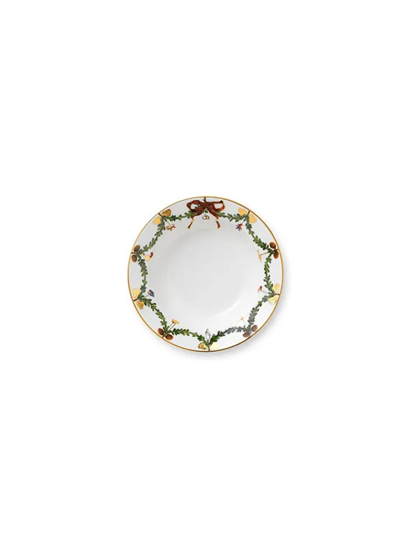Royal Copenhagen Stjerne Riflet Jul, dyb tallerken 17 cm - 1 - Jacobsen Plus