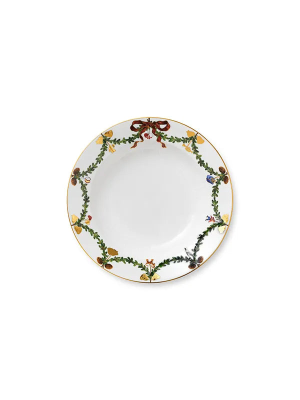 Royal Copenhagen Stjerne Riflet Jul, dyb tallerken 24 cm - 1 - Jacobsen Plus
