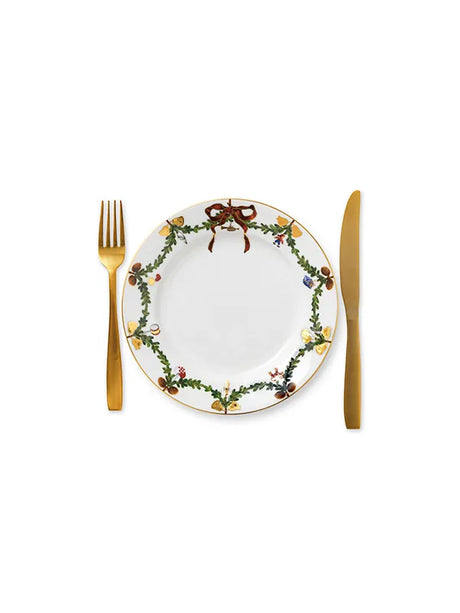 Royal Copenhagen Stjerne Riflet Jul, tallerken 22 cm - 2 - Jacobsen Plus